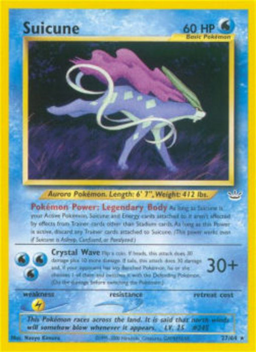 Suicune NR-27 Rare Deutsch
