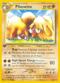 Piloswine NR-36 Uncommon Englisch