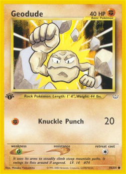 Geodude NR-44 Common Englisch