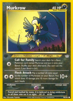 Murkrow NR-46 Common Englisch
