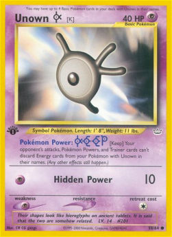 Unown [K] NR-58 Common Englisch