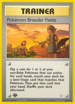 Pokémon Breeder Fields NR-62 Uncommon Englisch