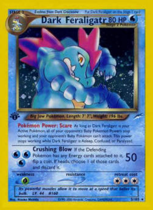 Dark Feraligatr NDE-5 Holo Rare Englisch