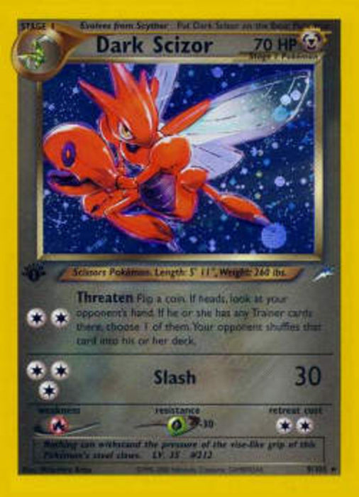 Dark Scizor NDE-9 Holo Rare Englisch