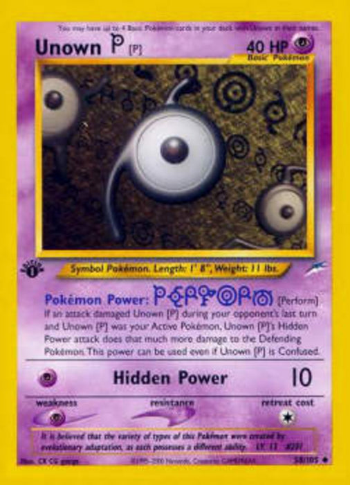 Unown [P] NDE-58 Uncommon Englisch