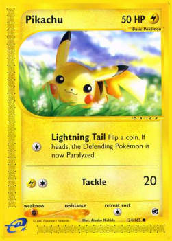 Pikachu EX-124 Common Englisch
