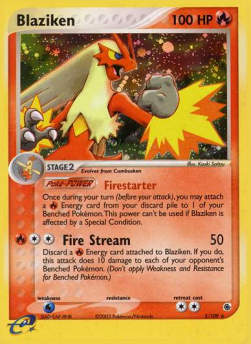 Blaziken RS-3 Holo Rare Spanisch