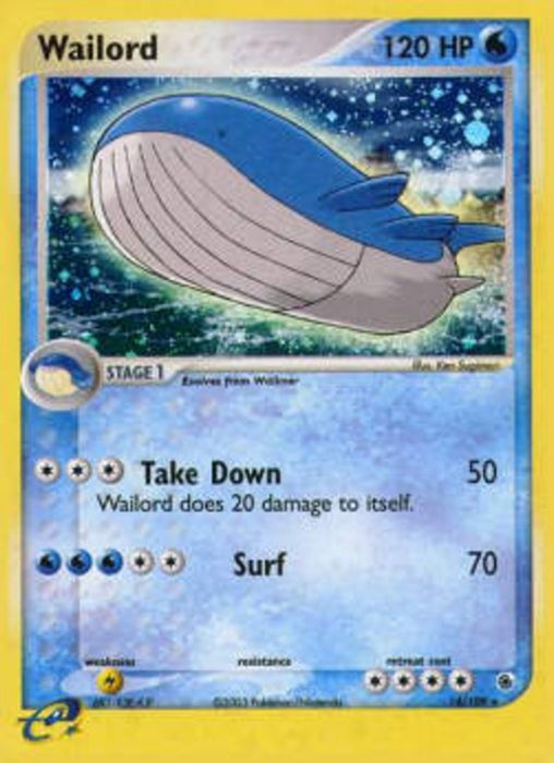 Wailord RS-14 Holo Rare Deutsch