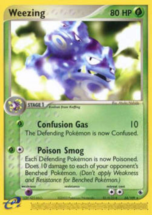 Weezing RS-24 Rare Englisch