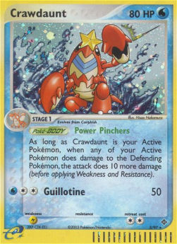 Crawdaunt (Power Pinchers) DR-3 Holo Rare Englisch