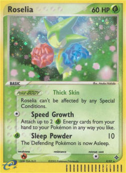 Roselia DR-9 Holo Rare Deutsch