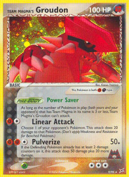 Team Magma's Groudon MA-9 Holo Rare Englisch