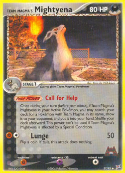 Team Magmas Magnayen (Call for Help) MA-37 Uncommon Deutsch