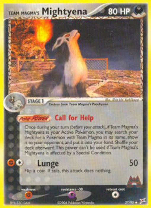 Team Magmas Magnayen (Call for Help) MA-37 Uncommon Deutsch