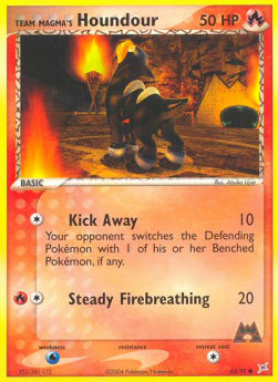 Team Magma's Houndour (Kick Away) MA-63 Common Englisch