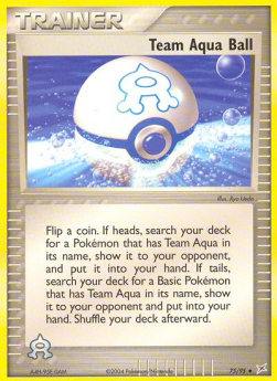 Team Aqua Ball MA-75 Uncommon Englisch