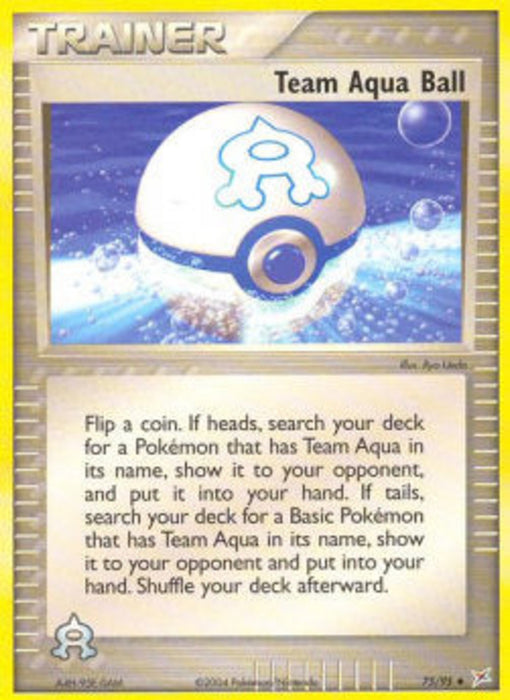 Team Aqua Ball MA-75 Uncommon Deutsch