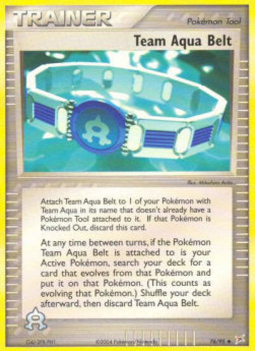 Team Aqua Belt MA-76 Uncommon Englisch