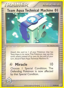 Team Aqua's Technical Machine 01 MA-79 Uncommon Englisch