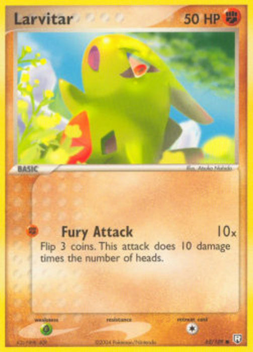 Larvitar (Fury Attack) TRR-62 Common Englisch