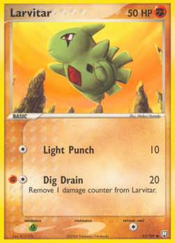 Larvitar (Light Punch) TRR-63 Common Englisch