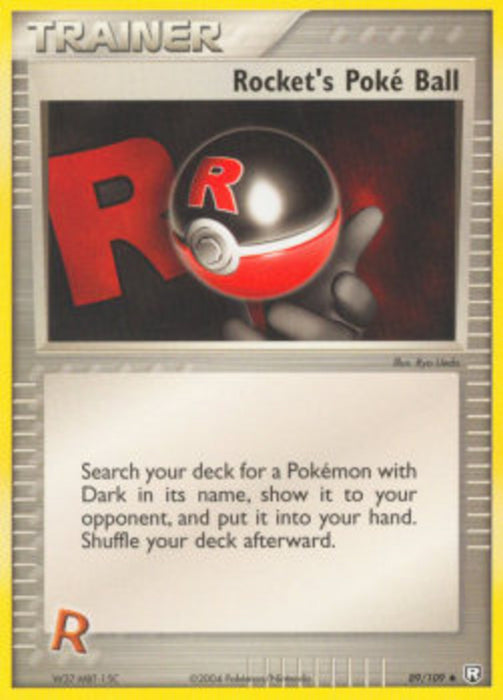 Rocket's Poké Ball TRR-89 Uncommon Englisch