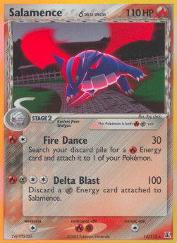 Salamence δ Delta Species DS-14 Holo Rare Englisch