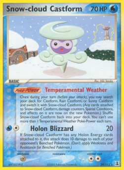 Snow-cloud Castform DS-29 Rare Englisch