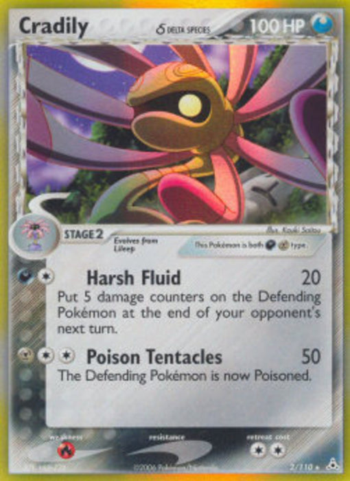 Cradily δ Delta Species HP-2 Holo Rare Englisch
