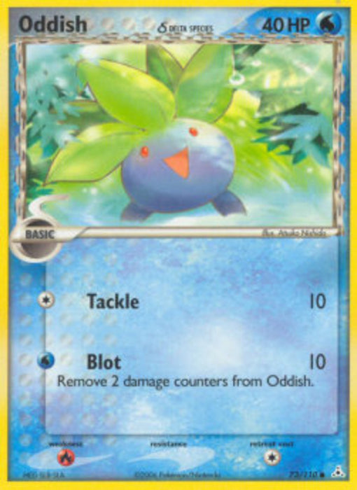 Oddish δ Delta Species HP-73 Common Englisch