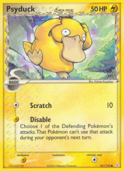 Psyduck δ Delta Species HP-81 Common Englisch