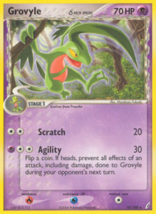 Grovyle δ Delta Species CG-19 Rare Englisch