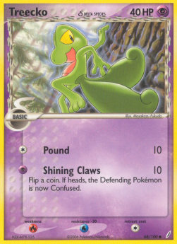 Treecko δ Delta Species CG-68 Common Englisch