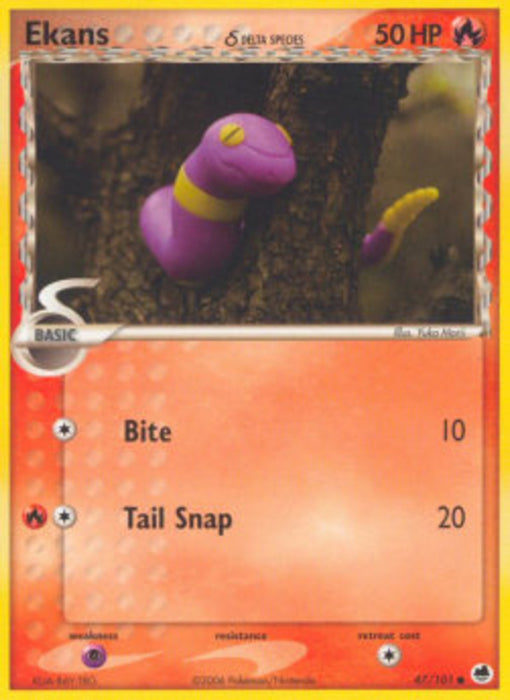 Ekans δ Delta Species DF-47 Common Englisch