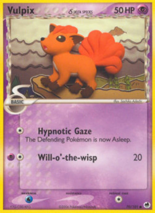 Vulpix δ Delta Species DF-70 Common Englisch