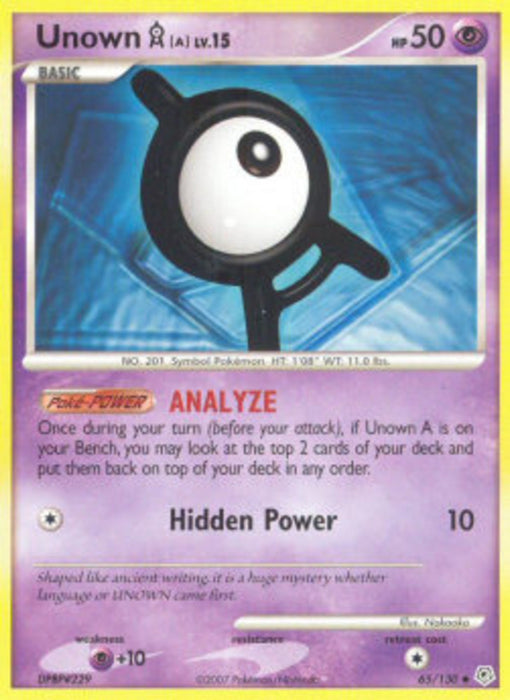 Unown [A] Lv.15 DP-65 Uncommon Englisch