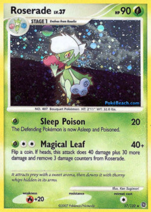 Roserade Lv.37 SW-17 Holo Rare Deutsch