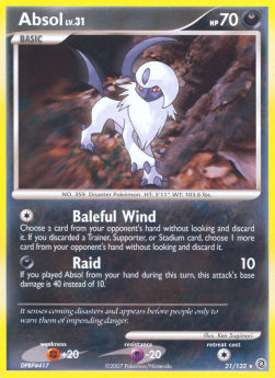 Absol Lv.31 SW-21 Rare Deutsch