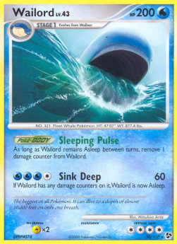 Wailord Lv.43 GE-30 Rare Deutsch