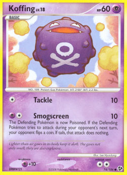 Koffing Lv.18 GE-74 Common Englisch