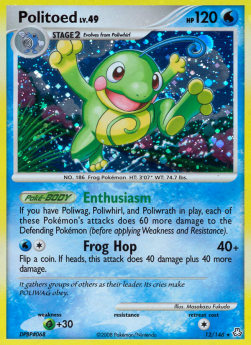 Politoed Lv.49 LA-12 Holo Rare Englisch