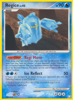 Regice Lv.43 LA-36 Rare Deutsch