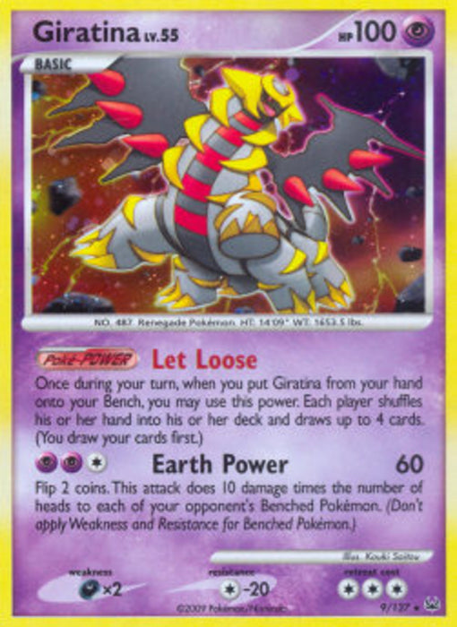 Giratina Lv.55 PL-9 Holo Rare Deutsch