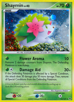 Shaymin Lv.42 PL-14 Holo Rare Englisch