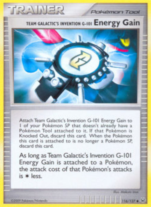 Team Galaktiks Erfindung G-101 Energiegewinn PL-116 Uncommon Deutsch