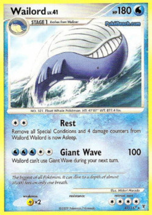 Wailord Lv.41 SV-47 Rare Deutsch