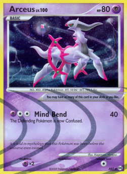 Arceus Lv.100 AR-AR7 Holo Rare Deutsch