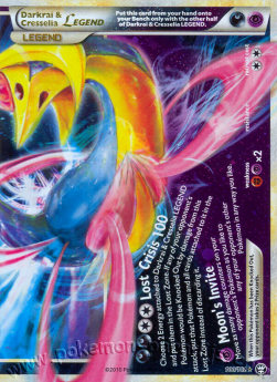 Darkrai & Cresselia LEGENDE [Lost Crisis | Moon's Invite | Bottom] TM-100 Ultra Rare Deutsch