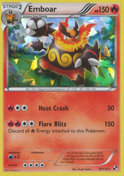 Emboar BLW-19 Holo Rare Englisch