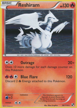 Reshiram BLW-26 Holo Rare Deutsch